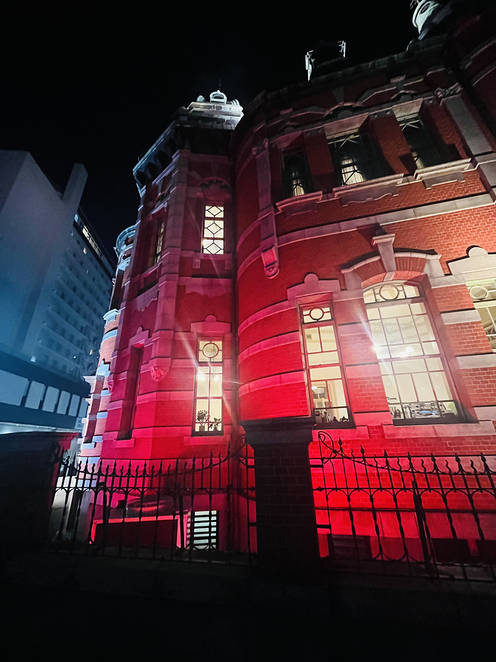 福岡市赤煉瓦文化館のライトアップ